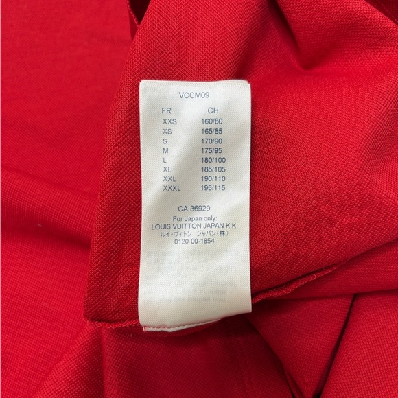 Louis Vuitton‎ Red Logo 
Embroidered Cotton 
Pique Polo T-Shir
Second hand - Picture 7 of 7